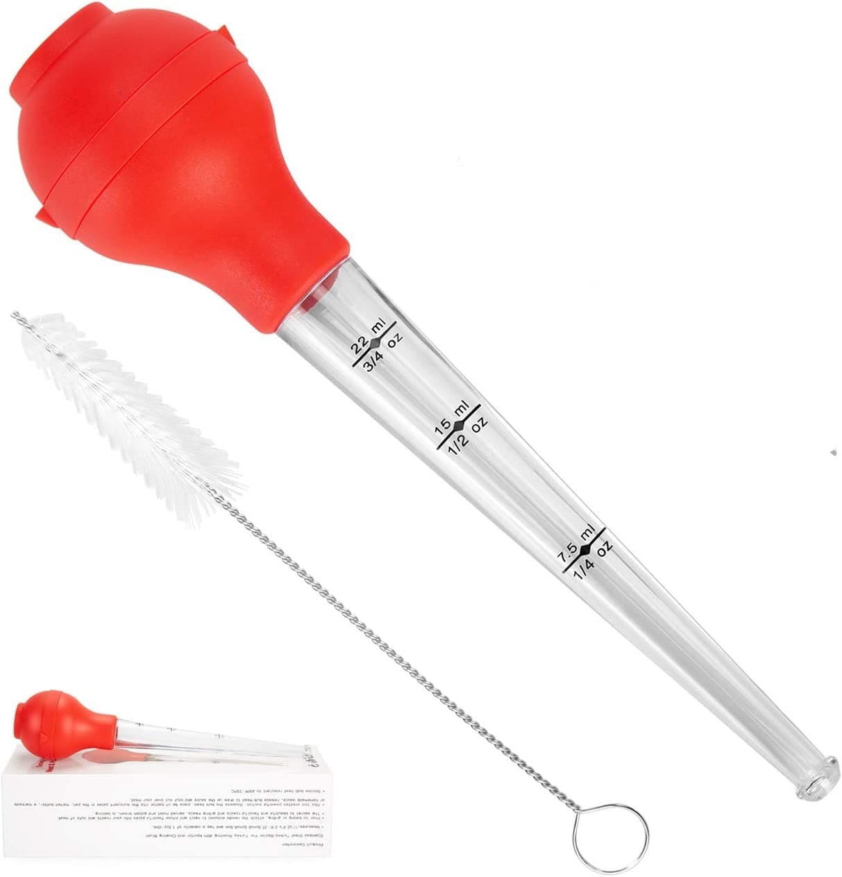 Meat Flavor Injector, Silicon BBQ Baster Syringe, Food Flavor Injector, Meat Marinade Injector, Liquid Drop Dropper, Home Baking Kitchen Tool, Round bulb Baster Syringe Meat Flavor Injector, Silicon BBQ Baster Syringe, Food Flavor Injector, Meat Marinade Injector, Liquid Drop Dropper, Home Baking Kitchen Tool, Round bulb Baster Syringe